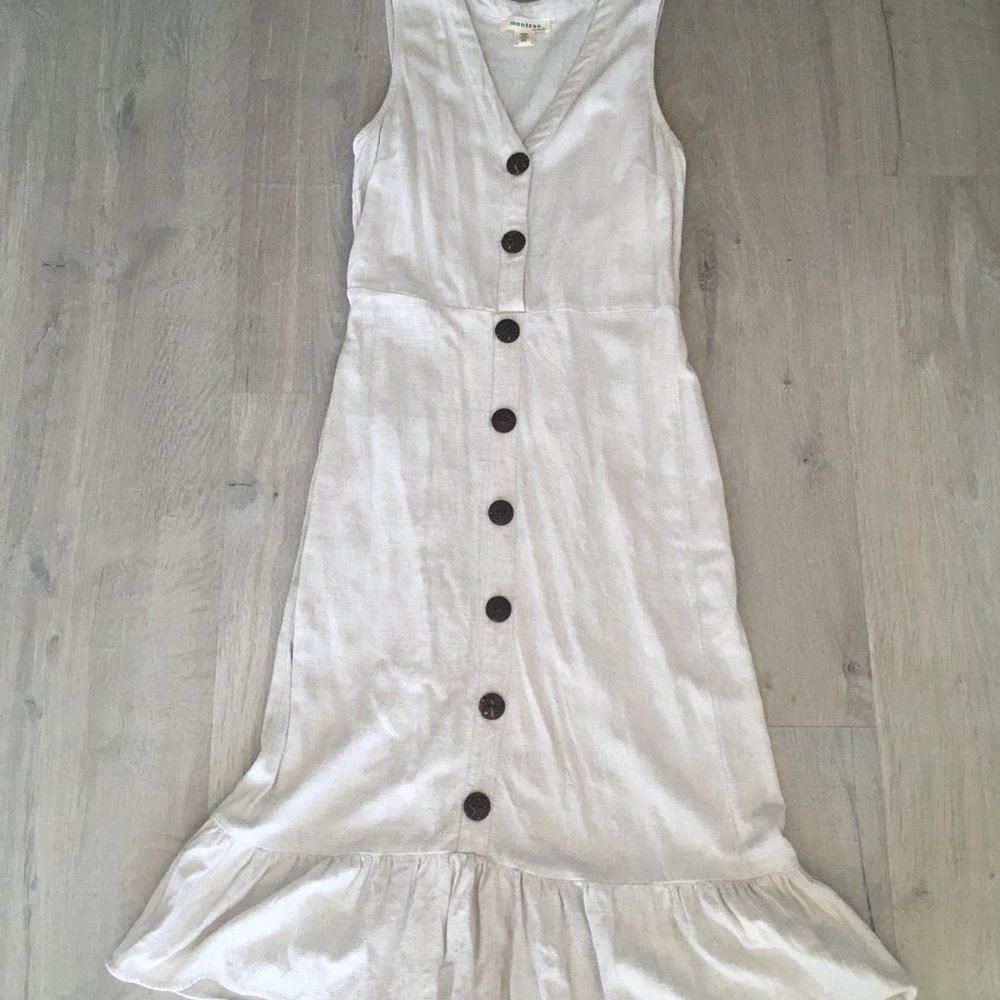 White Linen Dress